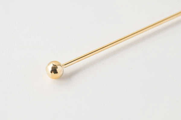 🐱✨ Gold Cat Charm Stirrer – Made in Japan