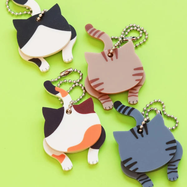 🐈💕 Wobbly Cat Acrylic Keyring – Choose Your Favourite Cat
