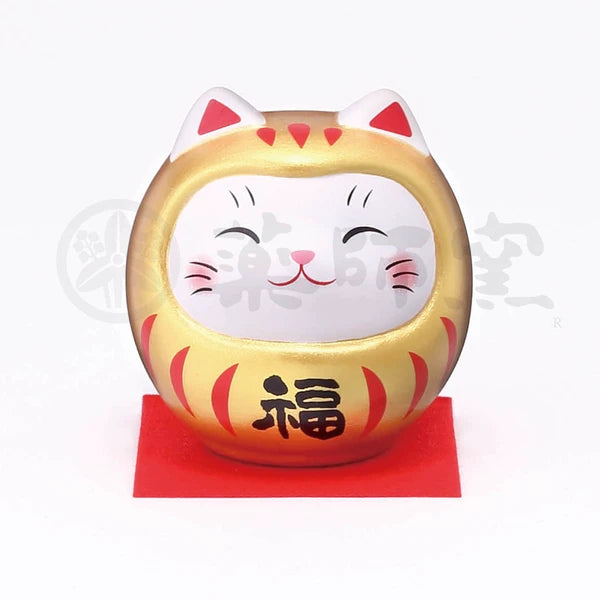 🐱🌟 Daruma Cat Coin Bank – A Touch of Fortune for Your Home! 💴🍒Small size Gold