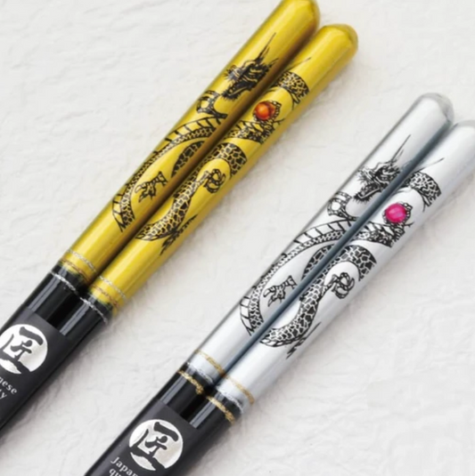 🐉💎 Dragon Raden Chopsticks – Abalone Shell Inlay & Dishwasher Safe 🥢