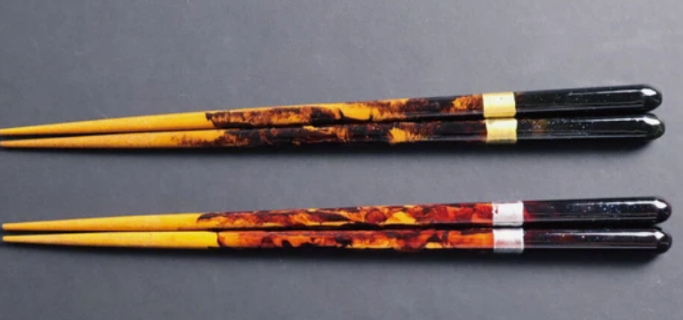 ✨🥢 Wabi-Sabi "Hotarubi" Hand-Painted Chopsticks – Gift Box Edition 🌊