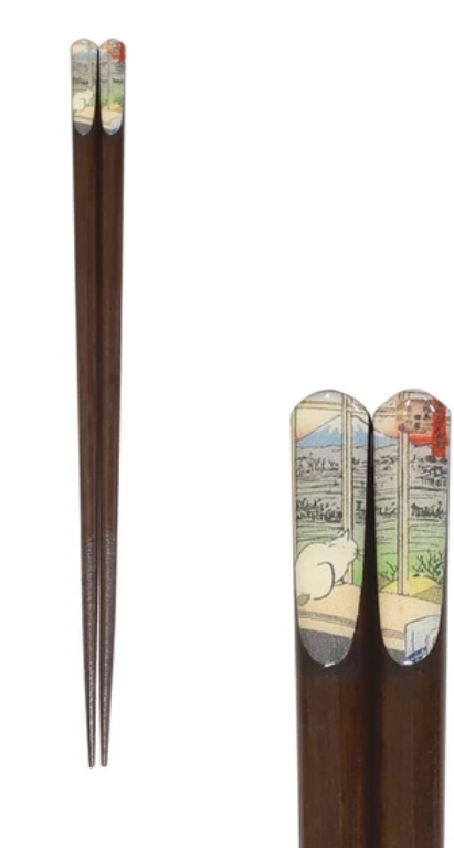 🐱🎨🥢 Ukiyo-e Cat Chopsticks – Fun Japanese Art Design
