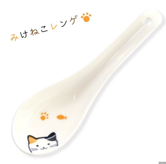 🐕🥄 Cat Ceramic Soup Spoon – Cute Ramen & Soup Spoon