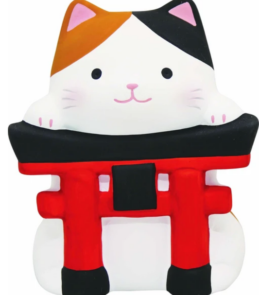 ⛩️ Large Lucky Cat Torii Gate Ornament