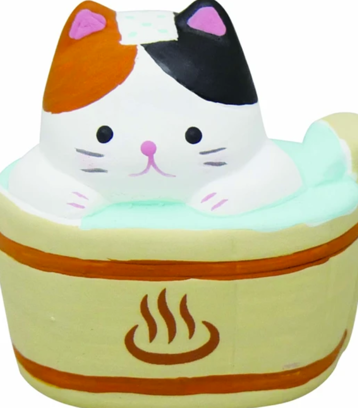 🐱🗾🍀 Japanese Landmarks Cat Omikuji – Fortune Figurine & Souvenir