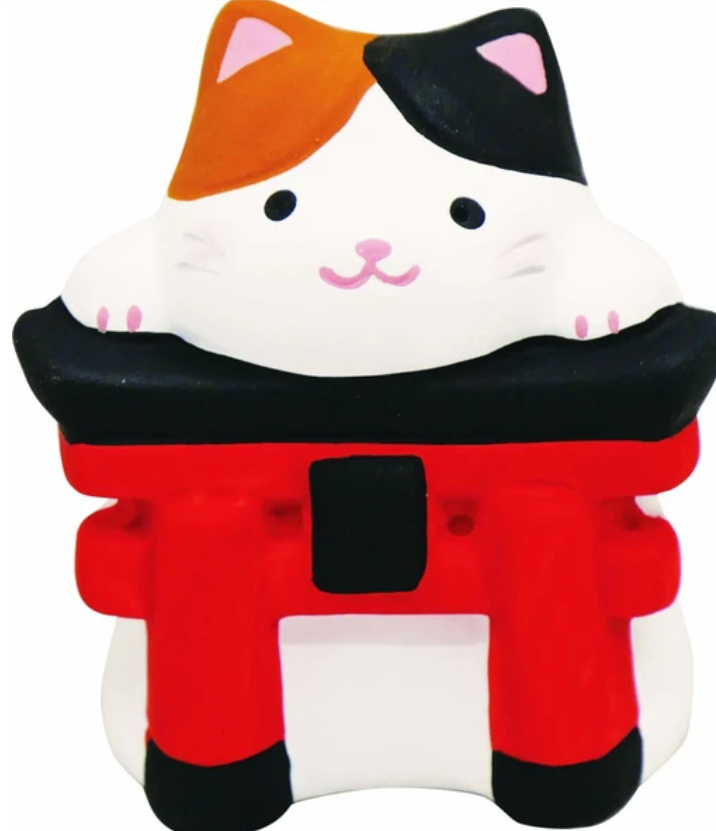 🐱🗾🍀 Japanese Landmarks Cat Omikuji – Fortune Figurine & Souvenir