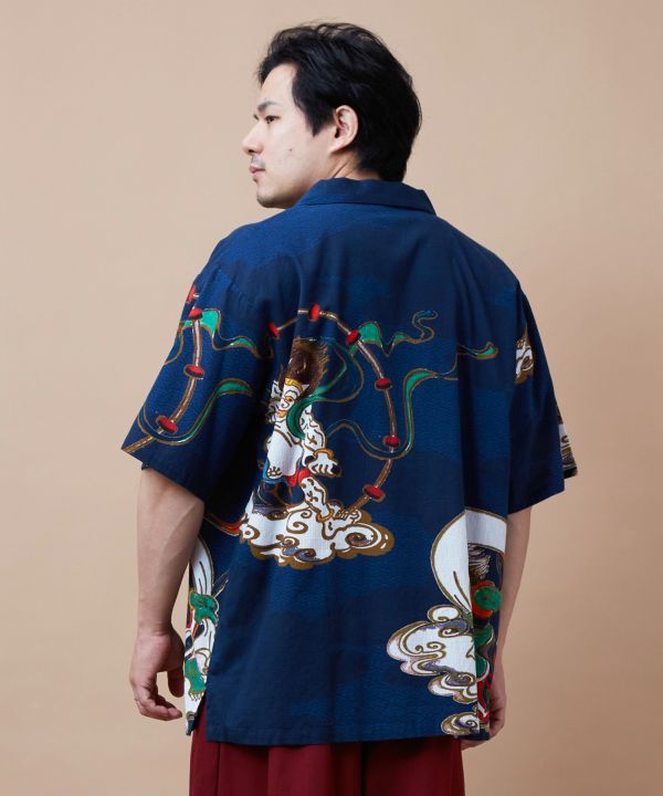 XL👘Ukiyo-e Inspired Japanese Aloha Shirt🌸