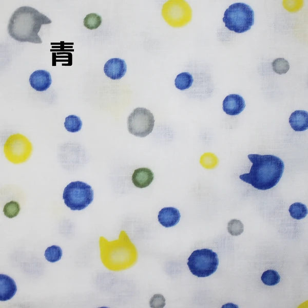 Chic Japanese Gauze Handkerchief/Cat Dot