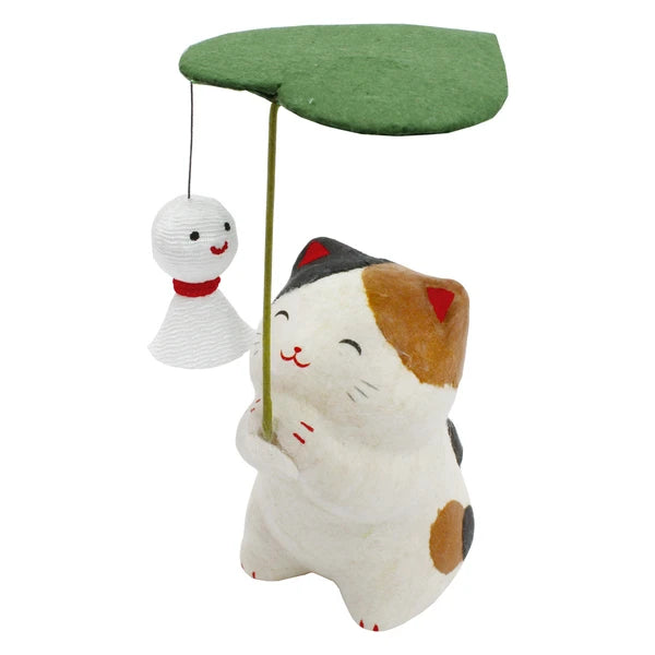 🐱☔ Lucky Cat & Teru Teru Bozu Ornament