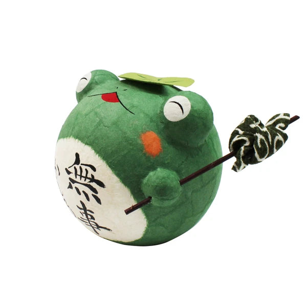 🐸 Lucky “Safe Return” Washi Frog Ornament ✨ Small