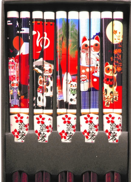 🐱Whimsical Magic Cat Chopsticks🍴Traditional Japanese Elegance Meets Cats!