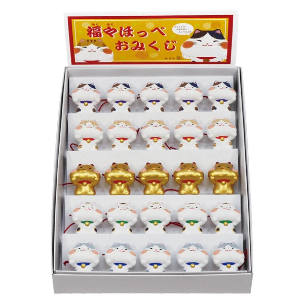 🐱✨ Mini Cat Omikuji Fortune Figurine – Fun Japanese Surprise