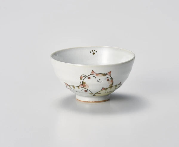 🍚Brown🐱 Cat Rice Bowl – Made in Japan Nekozukushi