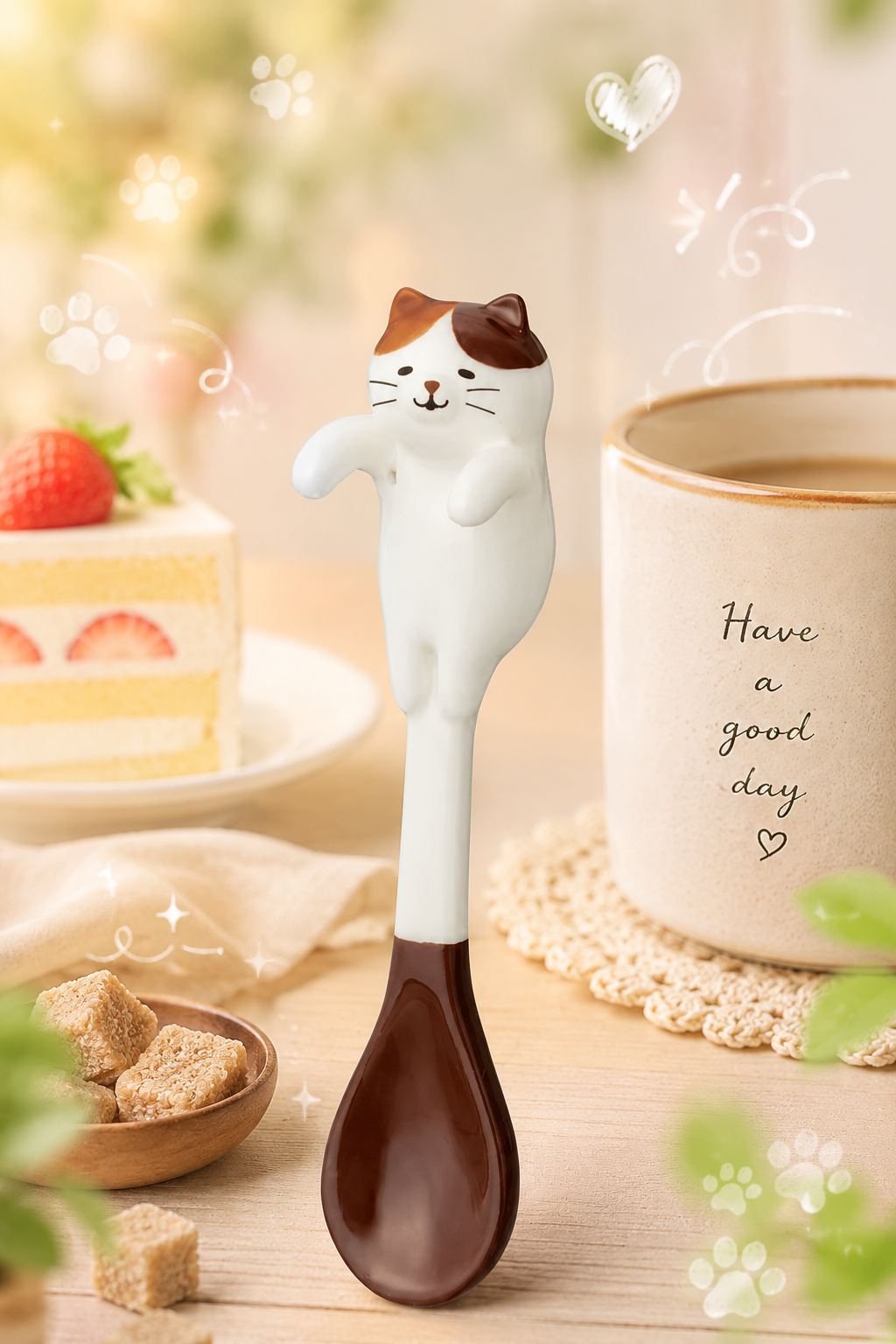 🐾 Peek-a-Boo Kitten Spoon – The Cutest Mug Buddy 🐱🍵