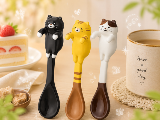 🐾 Peek-a-Boo Kitten Spoon – The Cutest Mug Buddy 🐱🍵