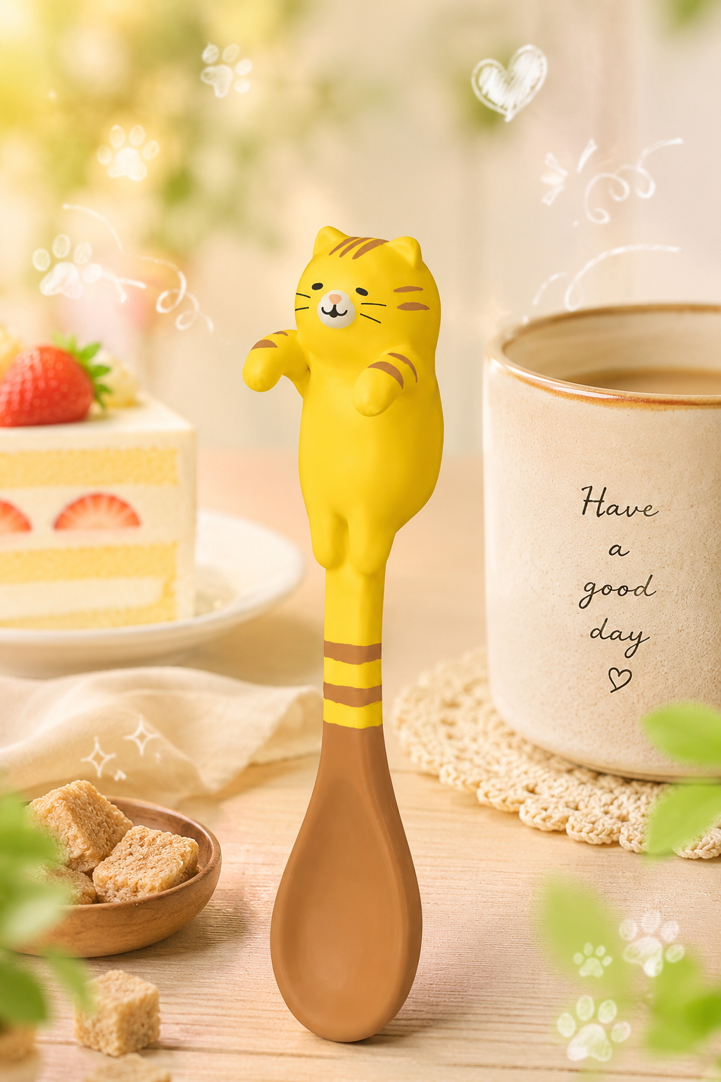 🐾 Peek-a-Boo Kitten Spoon – The Cutest Mug Buddy 🐱🍵