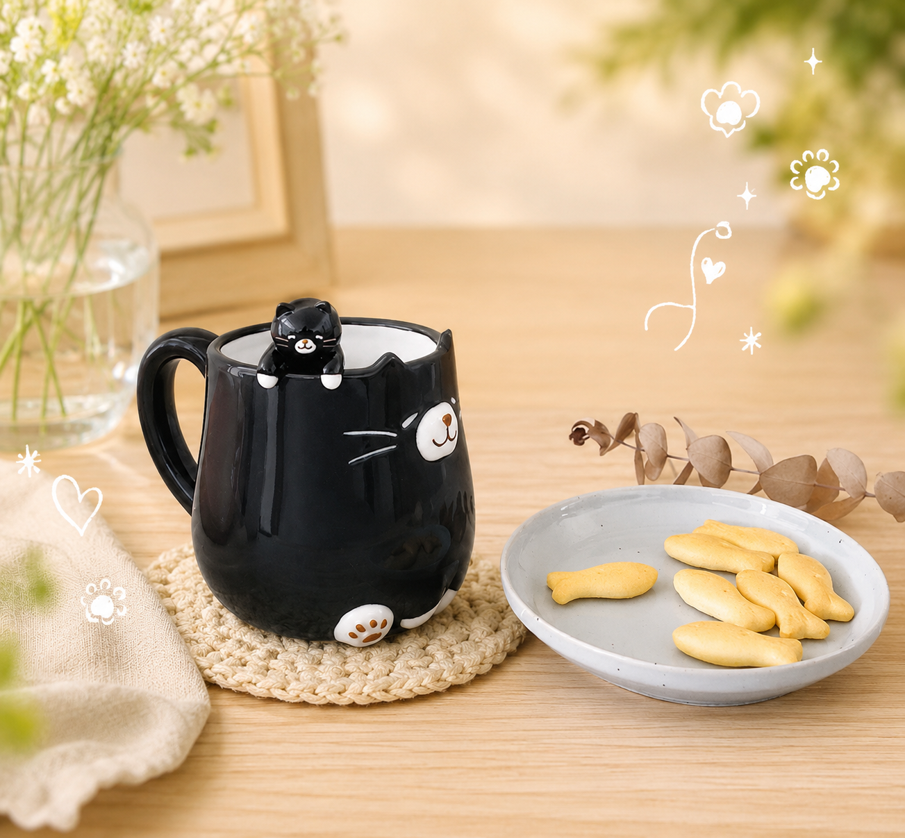 🐾 Peek-a-Boo Kitten Spoon – The Cutest Mug Buddy 🐱🍵