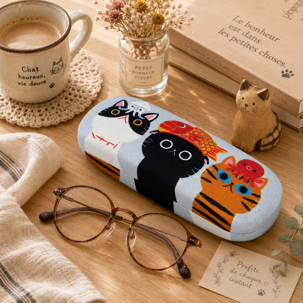 Cool Cats from Nara – Limited Edition Glasses Case🐱From the sea