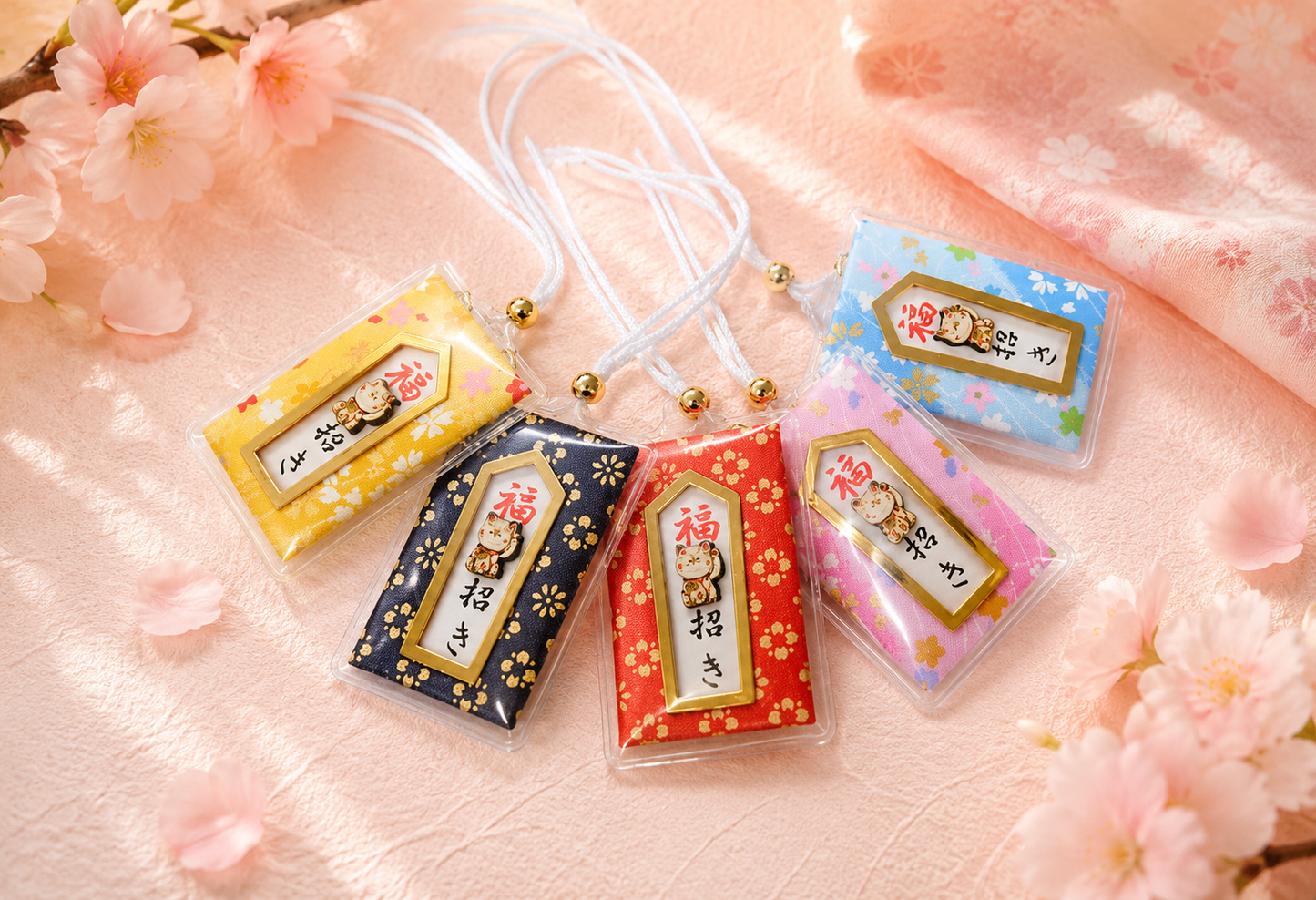 Japanese Lucky Cat Amulet – Handcrafted "Maneki-Neko"