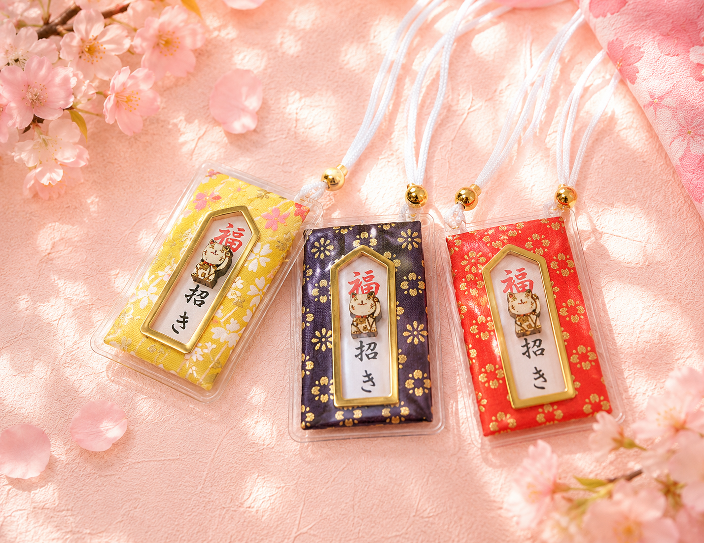 Japanese Lucky Cat Amulet – Handcrafted "Maneki-Neko"