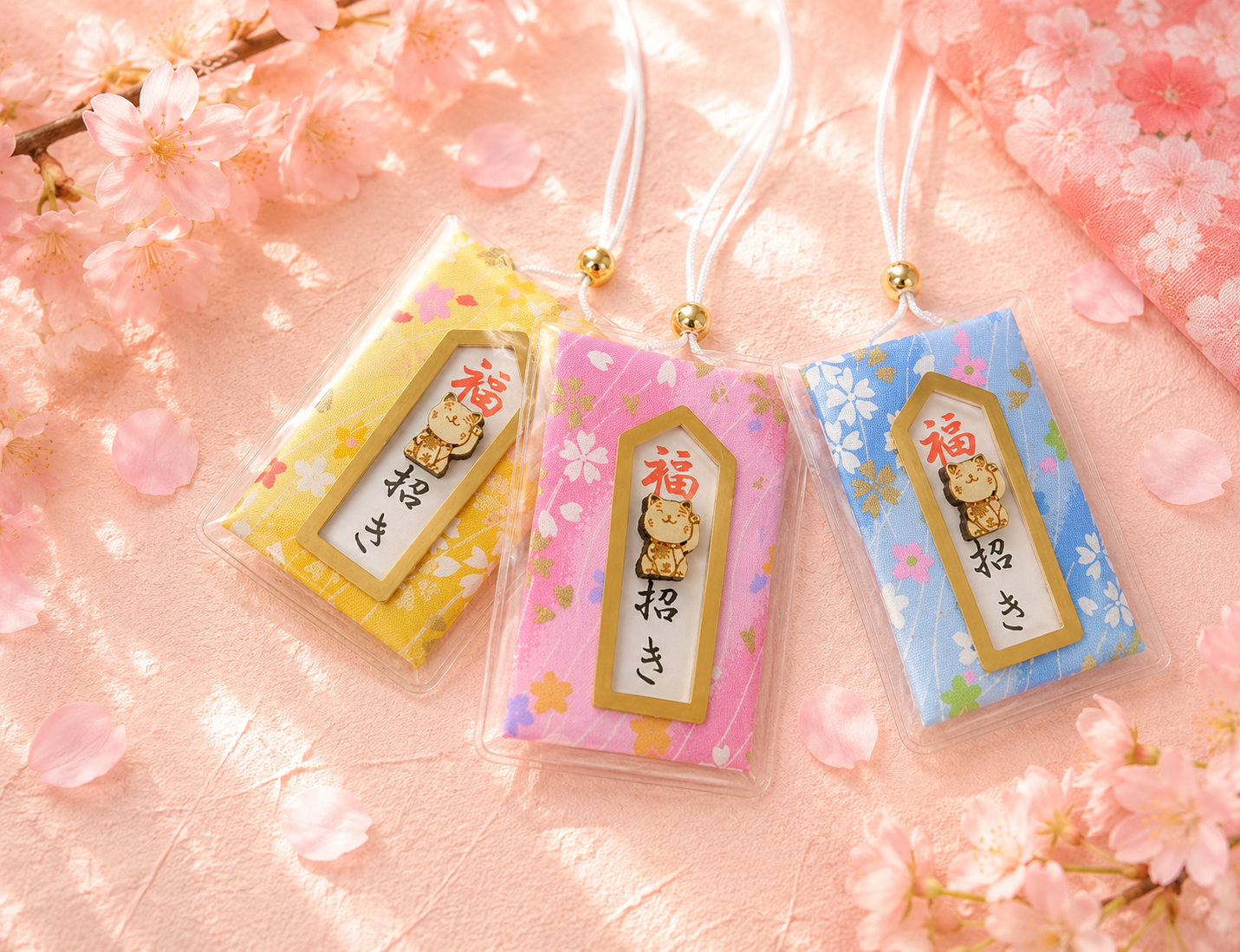 Japanese Lucky Cat Amulet – Handcrafted "Maneki-Neko"