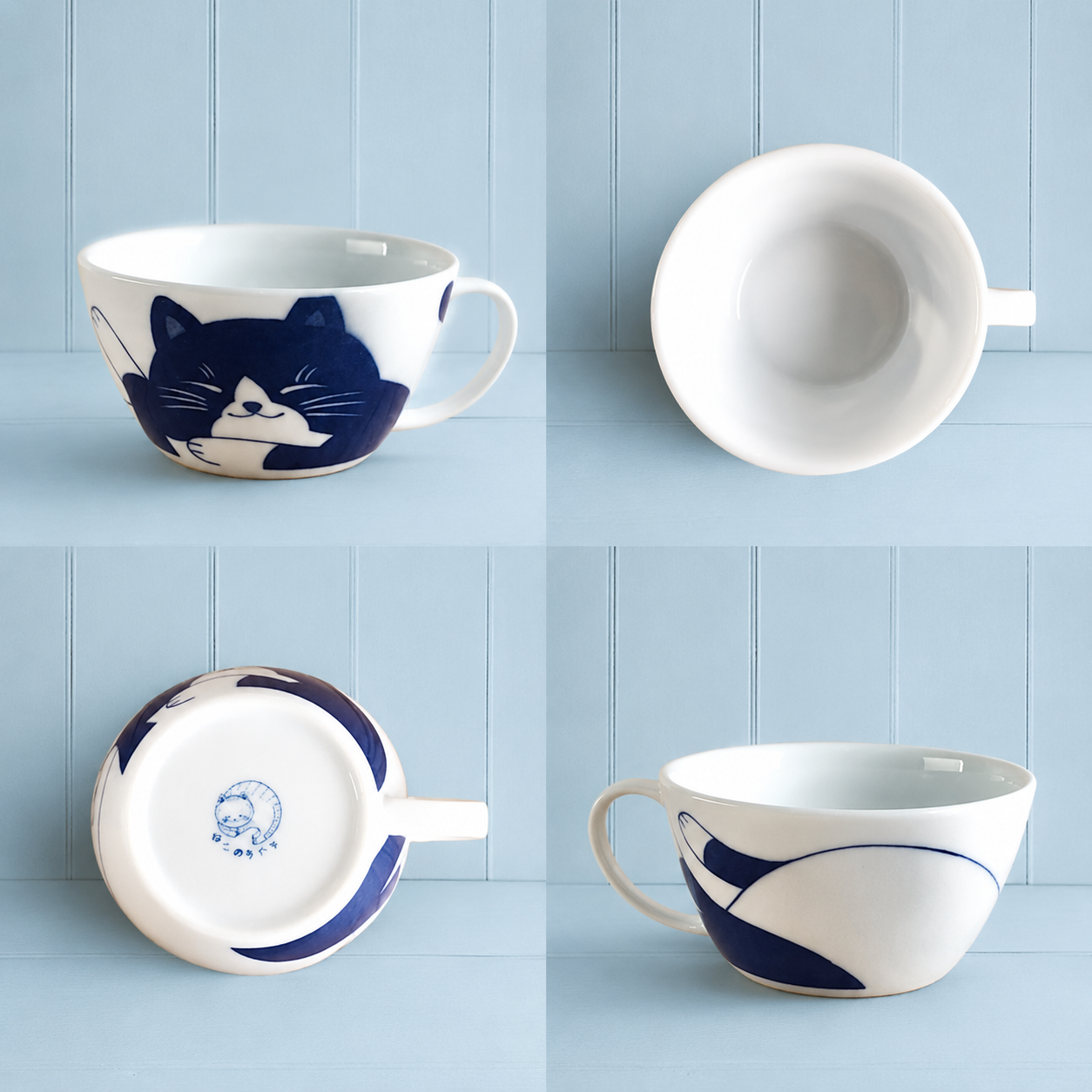 🐾Hachiware😺 Napping Cat Delight: Elegance Soup Cup 😺🐾