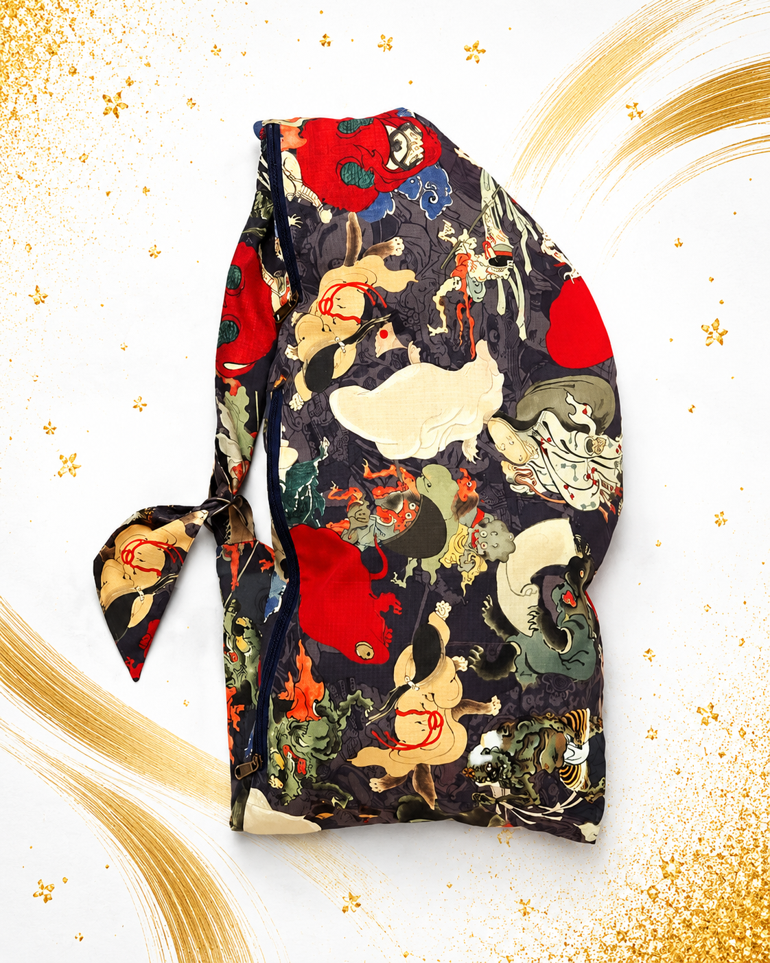 🎌 Ukiyo-e Flow Bag – Edo Art, Modern Motion 🌀Ghost