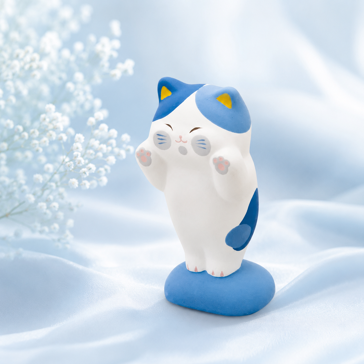 “Pettari Cat” – Handcrafted Ornament 🐾 Limited Edition! Blueberry pettari🌟Window Pressing