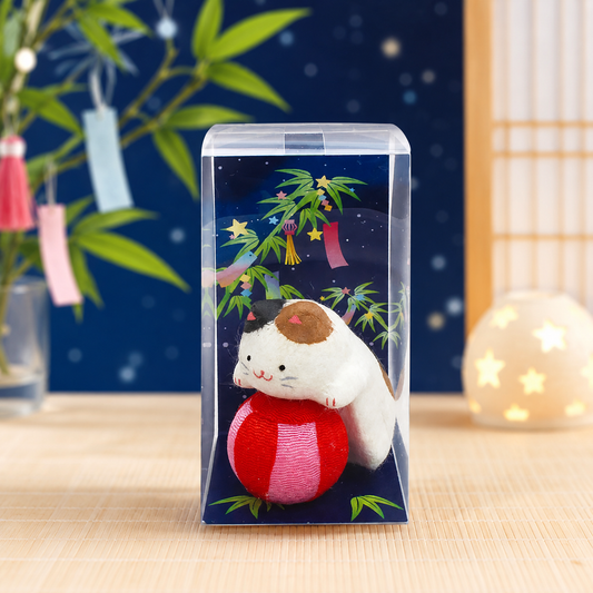 Handmade Washi Lucky Cat Summer Scene 🐱 P-CASE