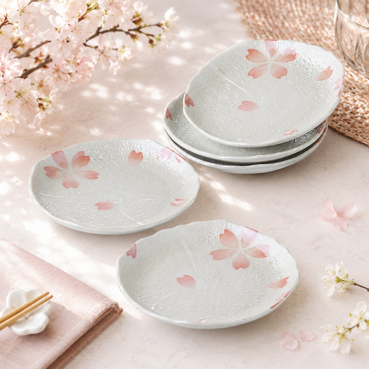 🌸✨ Mino Ware Sakura Plate – Japanese Craft 🌸 Cherry Blossom