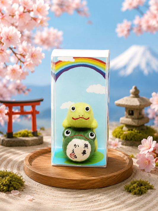 Handmade Washi Lucky Frogs for Safe Return 🐸🌈P-CASE