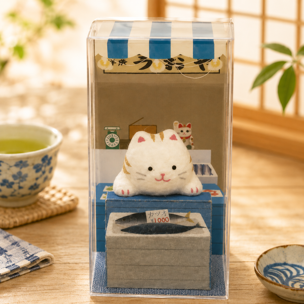 Handmade Washi Cat in a Tiny World 🐱Tiger P-CASE