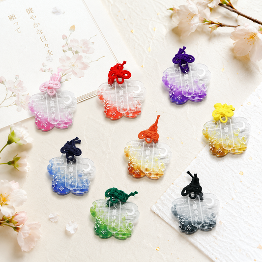 🌸 Sakura Acrylic – Sparkly Charm with Cord for Your Dreams ✨🔑