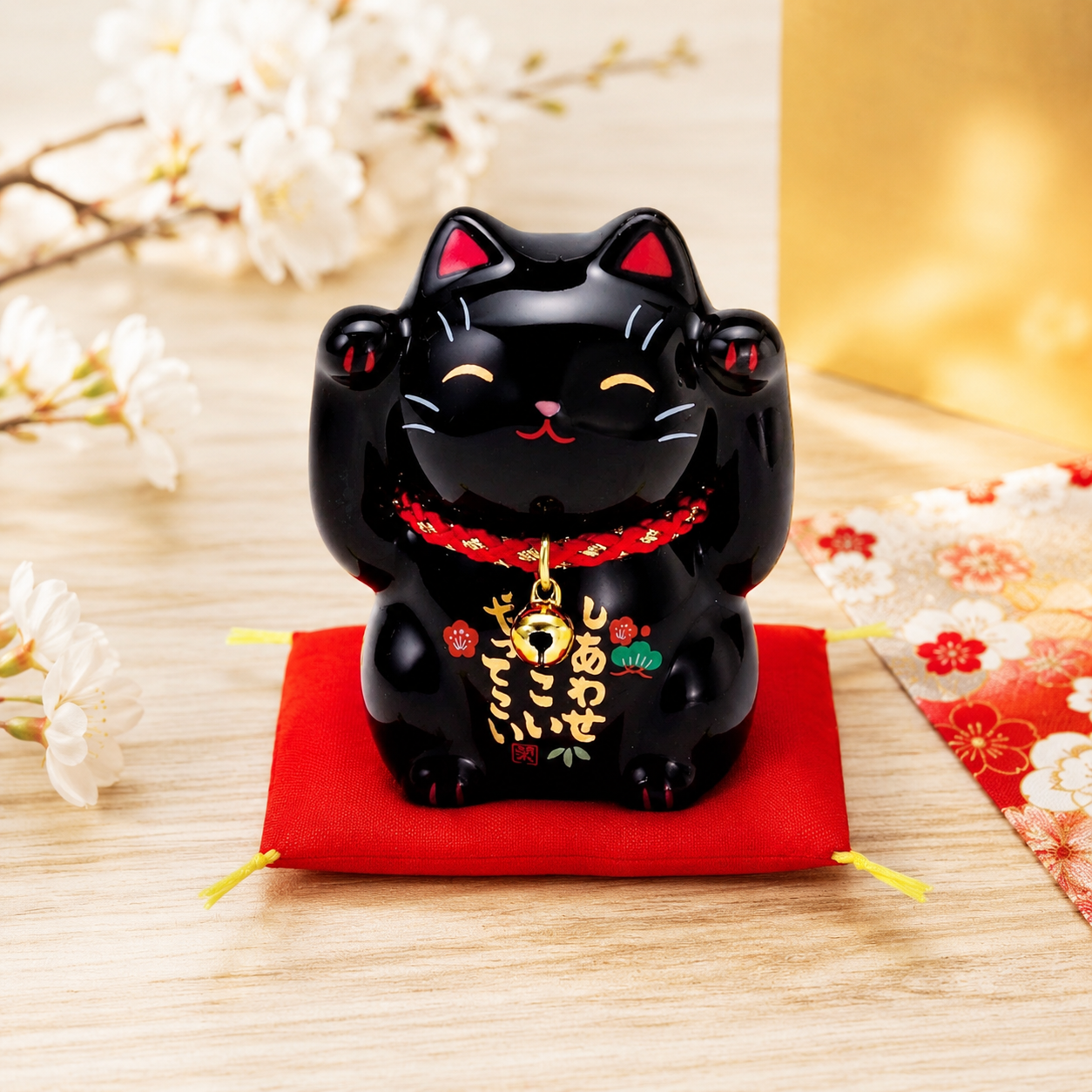 Large🐱Black💖 Magic of Good Fortune: The "Fortune-Inviting Kitten"