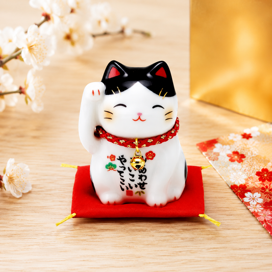 Large🐱Black Ears💖 Magic of Good Fortune: The "Fortune-Inviting Kitten" 🍀✨