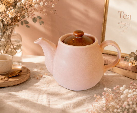 Pink🫖 Handmade Mini Teapot (with Tea Strainer)｜Cozy Moments in a Cup 🍵