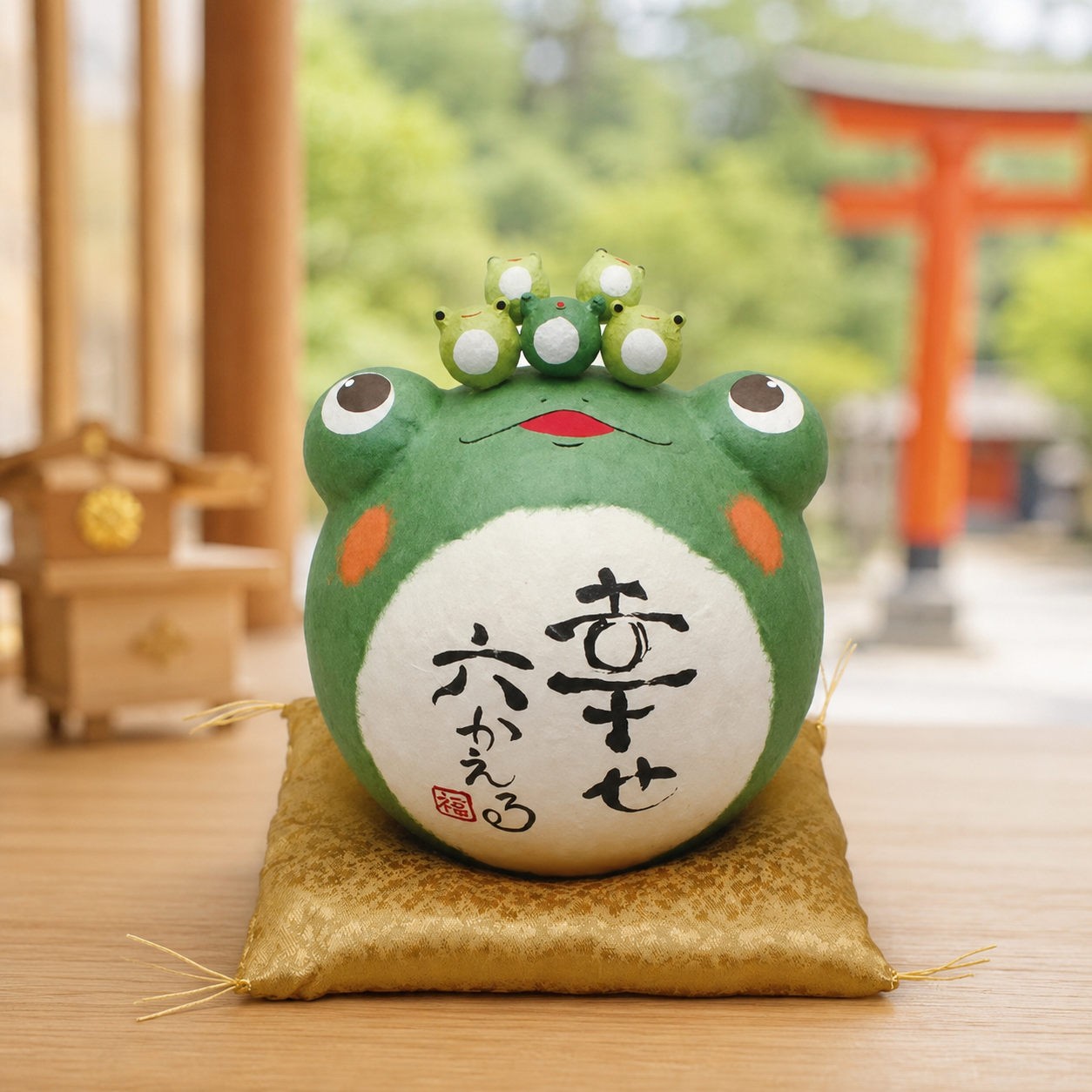🐸 Lucky Frog Family Ornament – Welcoming Happiness Small