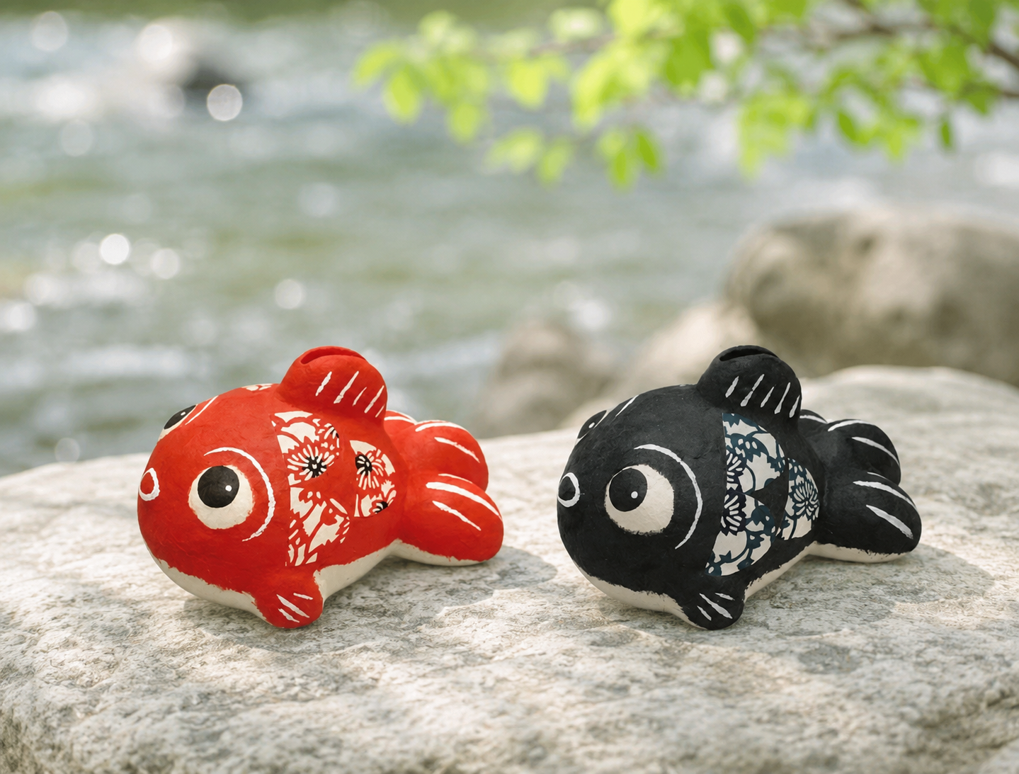 🐟 Handmade Washi Goldfish Ornament & Coin Bank
