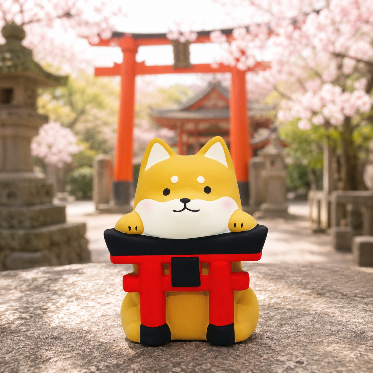 ⛩️ Large ShIba inu Torii Gate Ornament