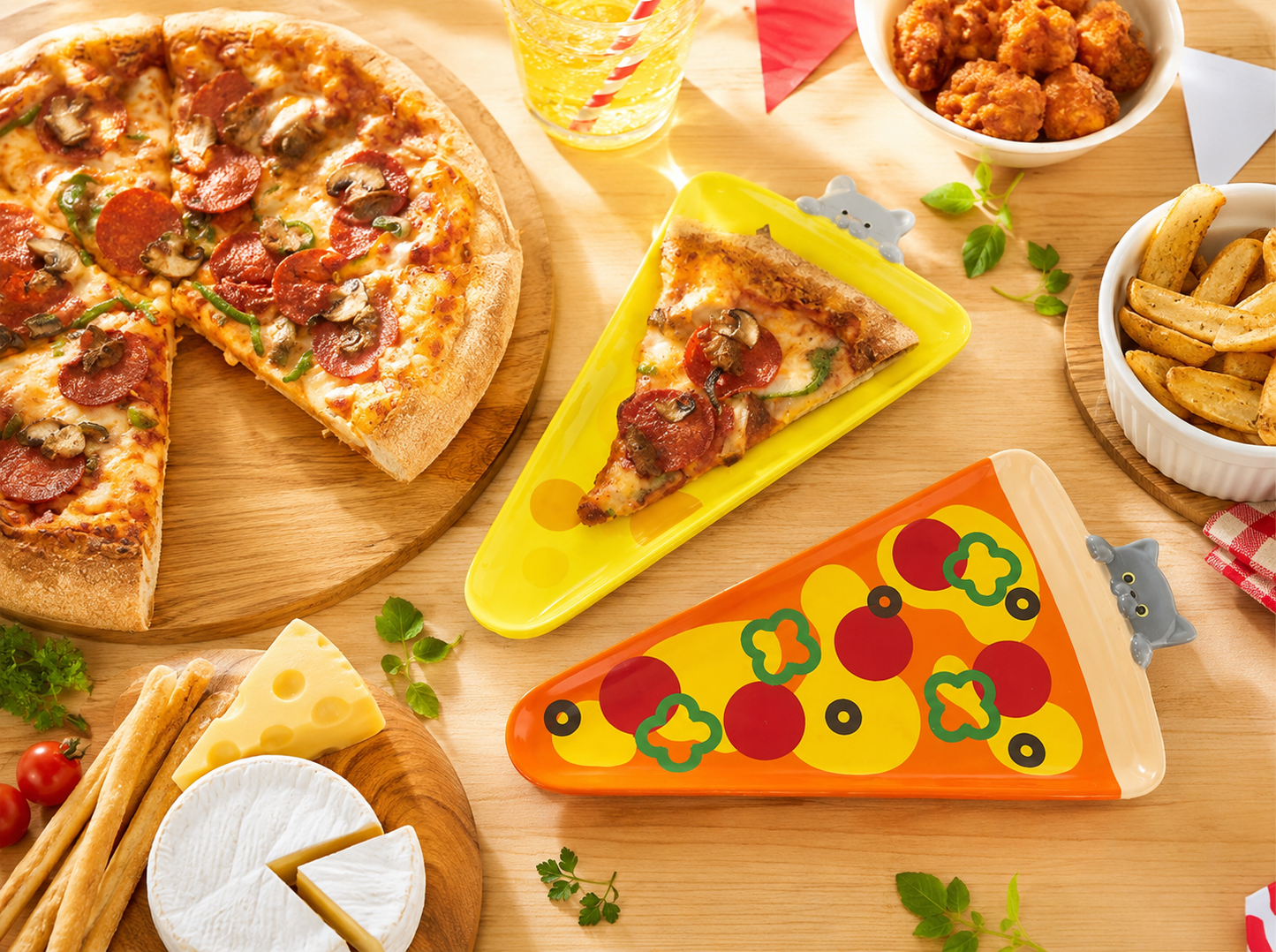 🐭Cheese🧀 Fun Party Triangle Plate🧀Mouse🐭