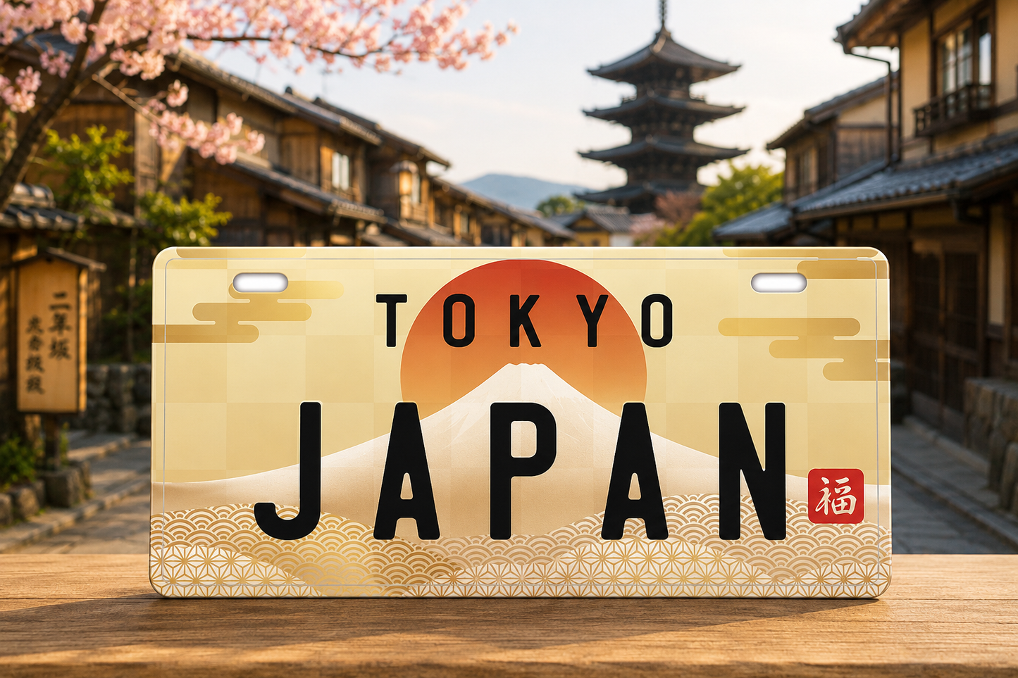 🗾🚗 Japan Decorative License Plate – Japanese Wall Art Clear