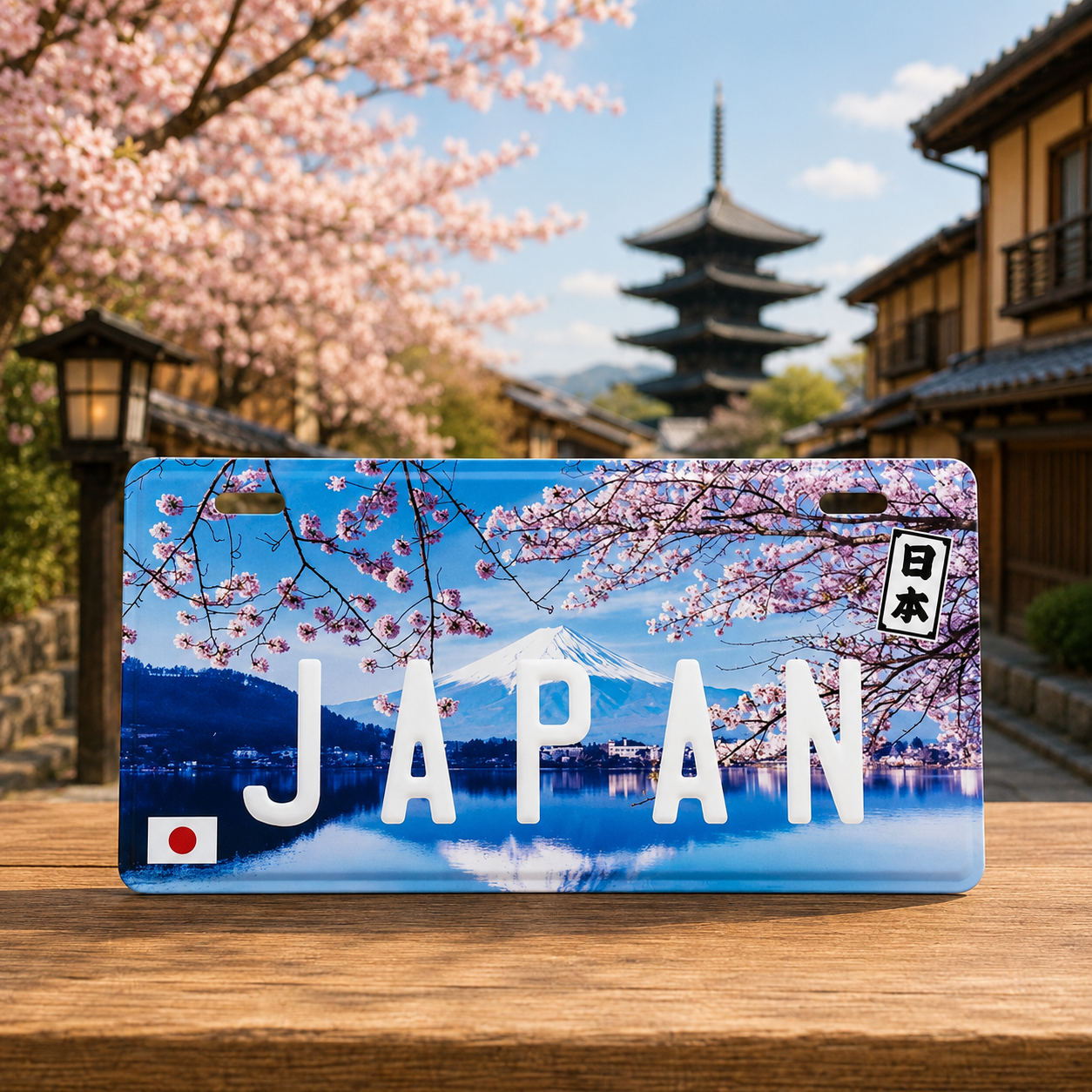 🗾🚗 Japan Decorative License Plate – Japanese Wall Art Fuji