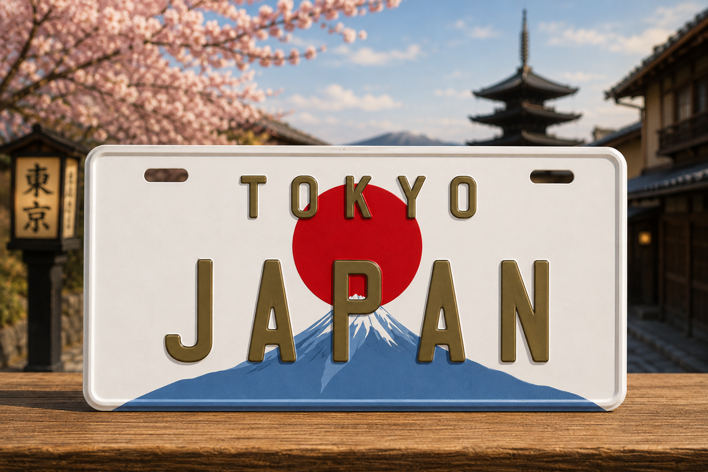 🗾🚗 Japan Decorative License Plate – Japanese Wall Art GD