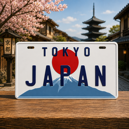 🗾🚗 Japan Decorative License Plate – Japanese Wall Art NV
