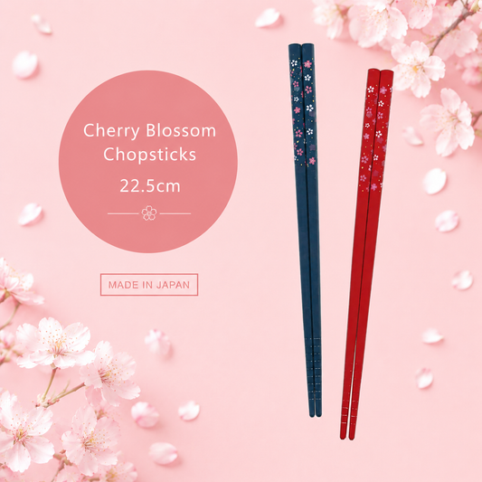 🥢🌸 Cherry Blossom Chopsticks – Made in Japan (22.5cm)