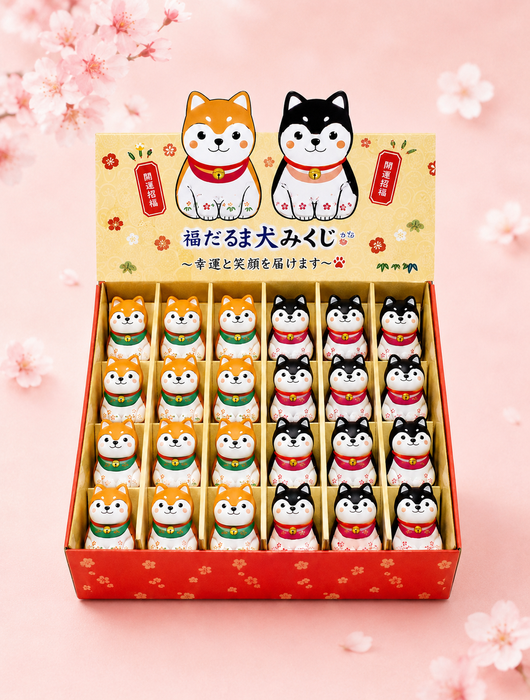 🐕🍀 Shiba Inu Fortune Slip Ornament with Omikuji