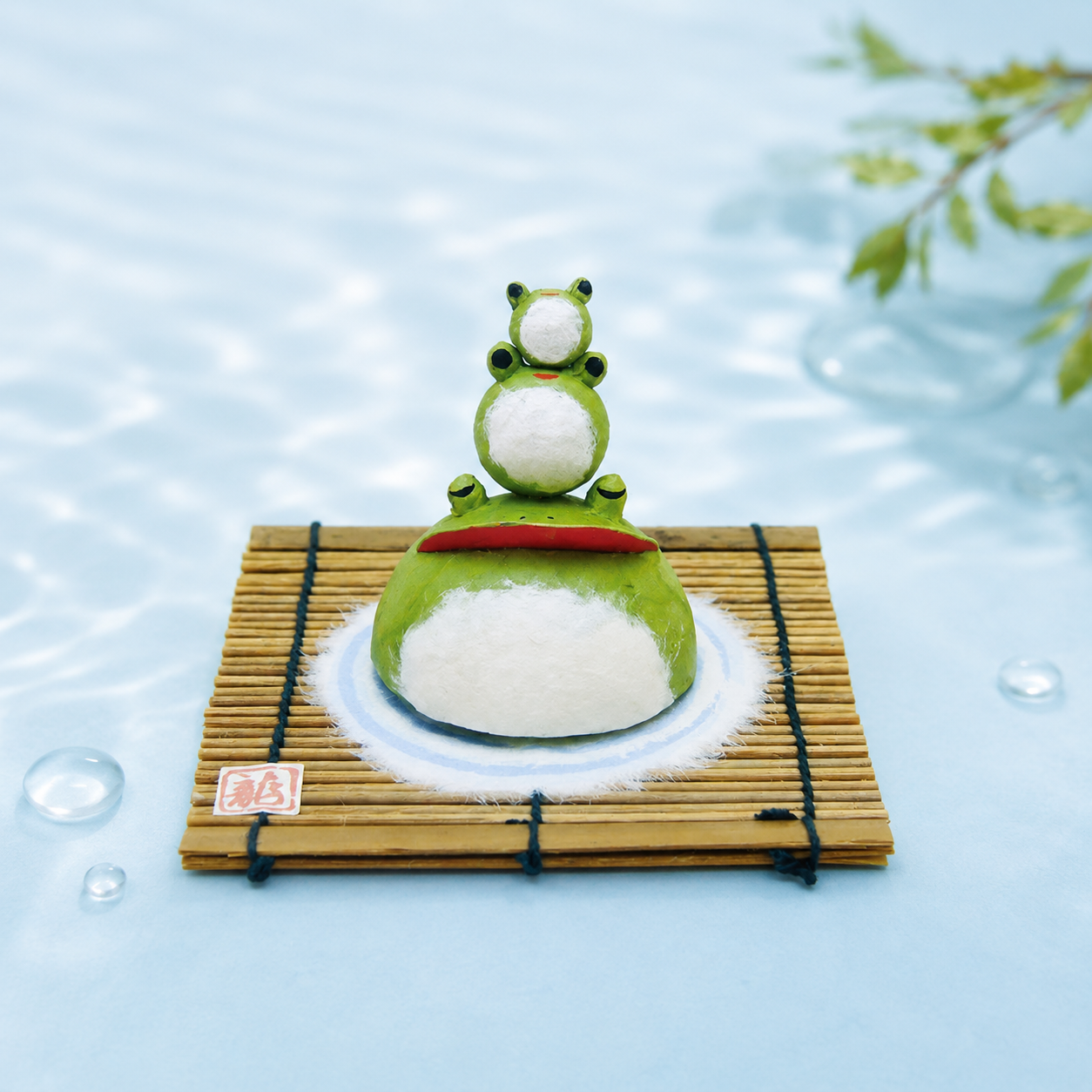 🐸 Lucky Frog Family Ornament – A Symbol of Good Fortune 3 Frogs