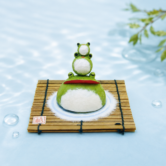 🐸 Lucky Frog Family Ornament – A Symbol of Good Fortune 3 Frogs