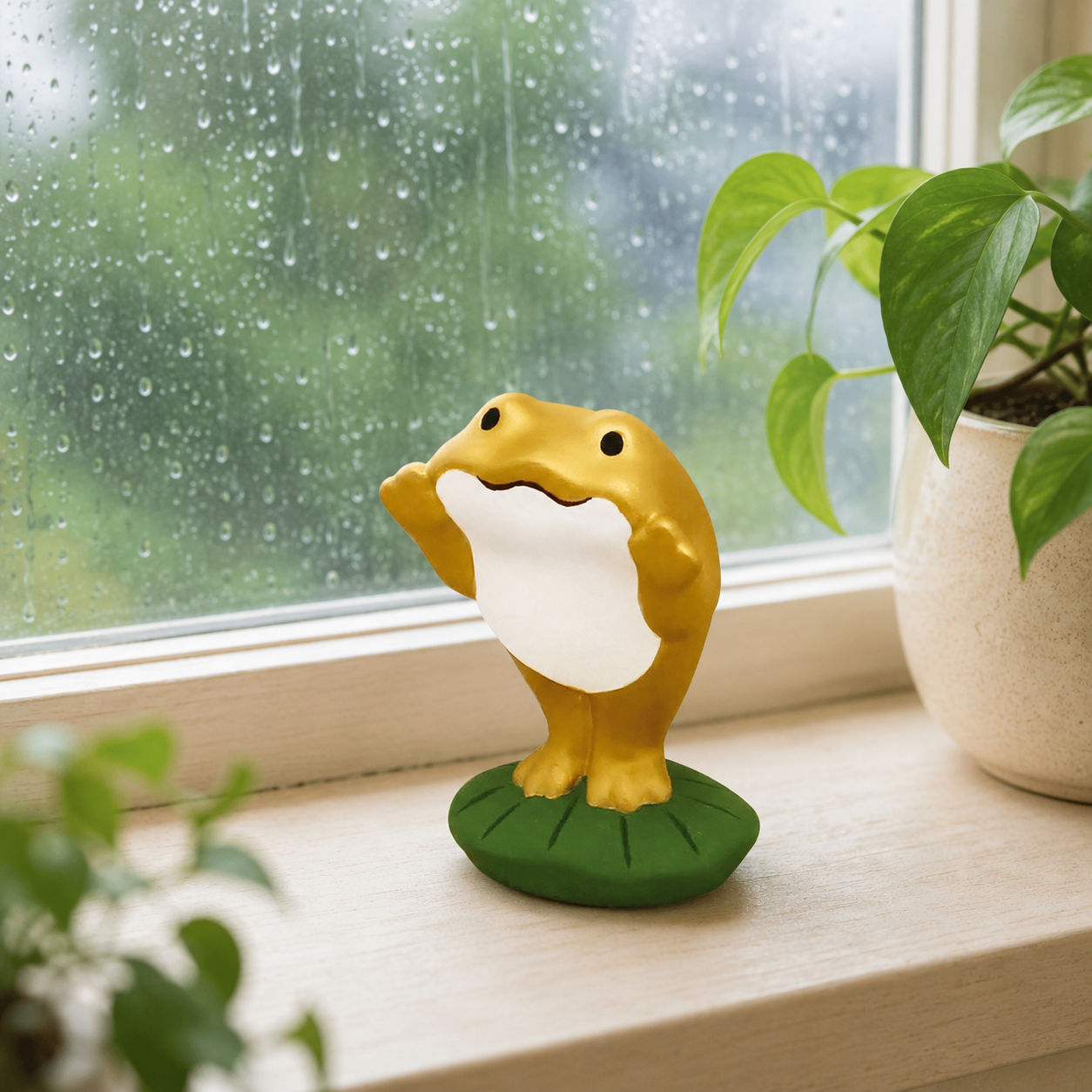 🐸 Window Pressing Golden Frog Pettari