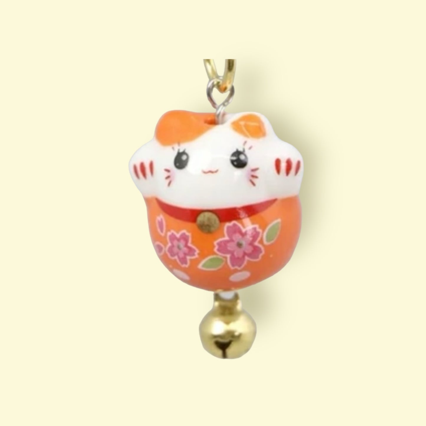 Colorful Manekineko Keychains: Bring Luck and Prosperity Everywhere You Go! Mameneko (Eyes open)